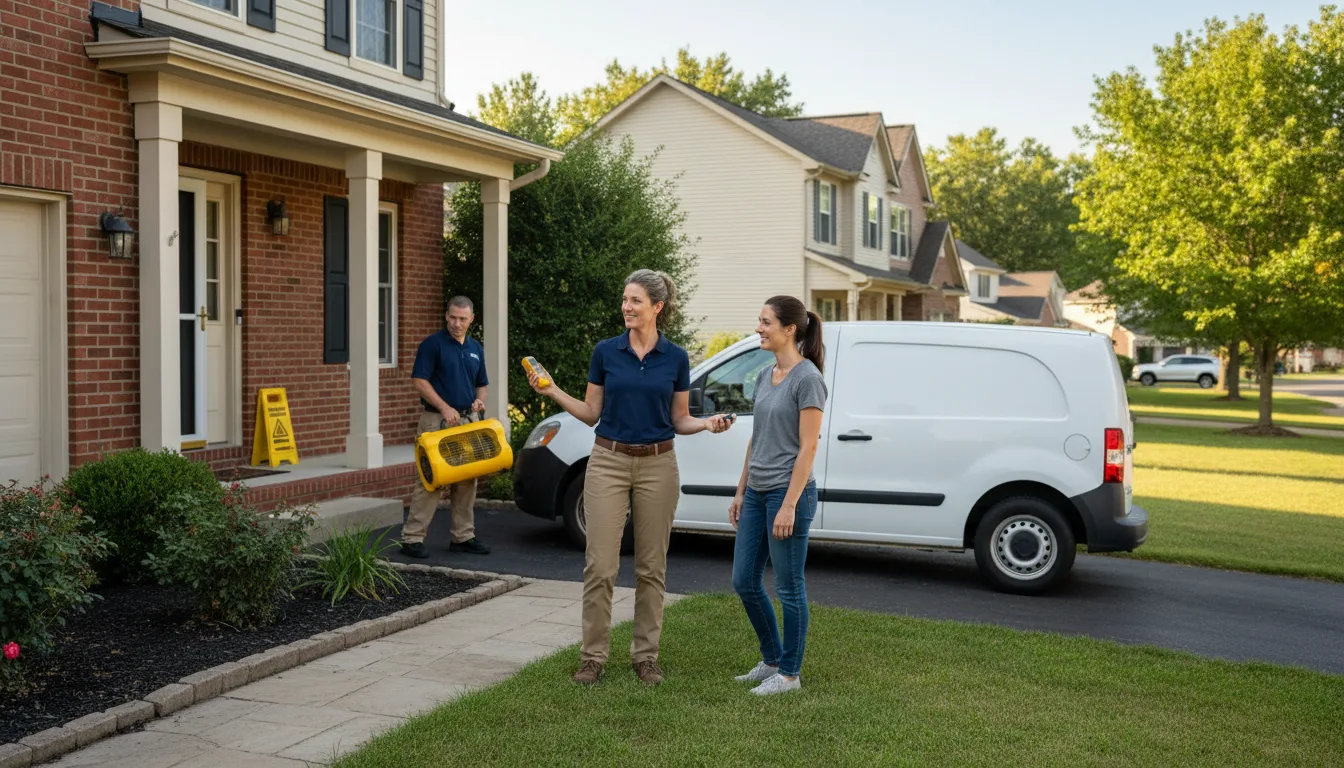 Residential water damage restoration in Mocksville, NC